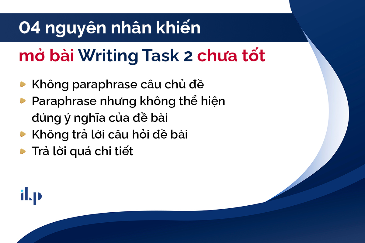 4 lý do tại sao viết mở bài writing task 2 chưa tốt 1